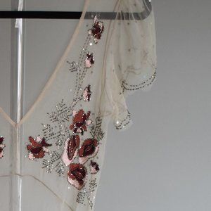 Bohemian Free People Sequin Maxi Dress